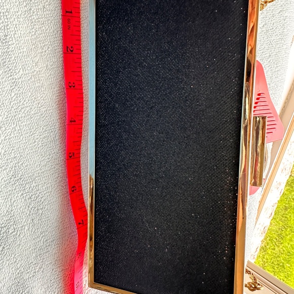 Black with gold trim Kate Landry tote/clutch - Picture 6 of 10